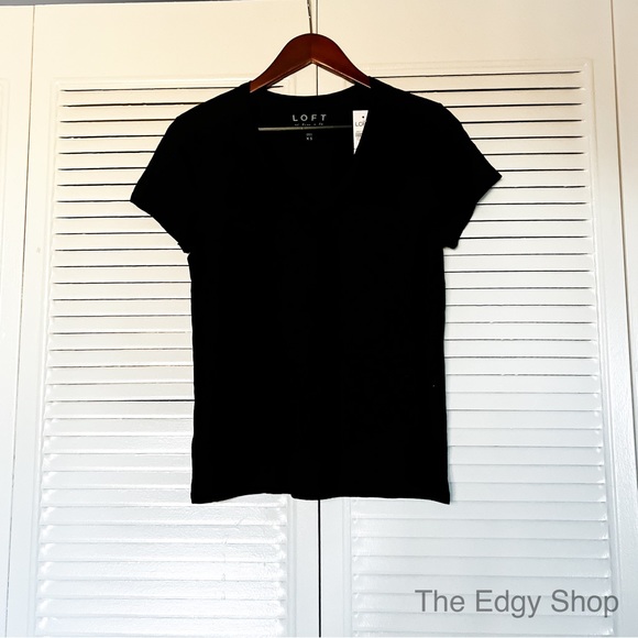 LOFT | Vintage Soft Short Sleeve V-Neck T-Shirt - Picture 1 of 6